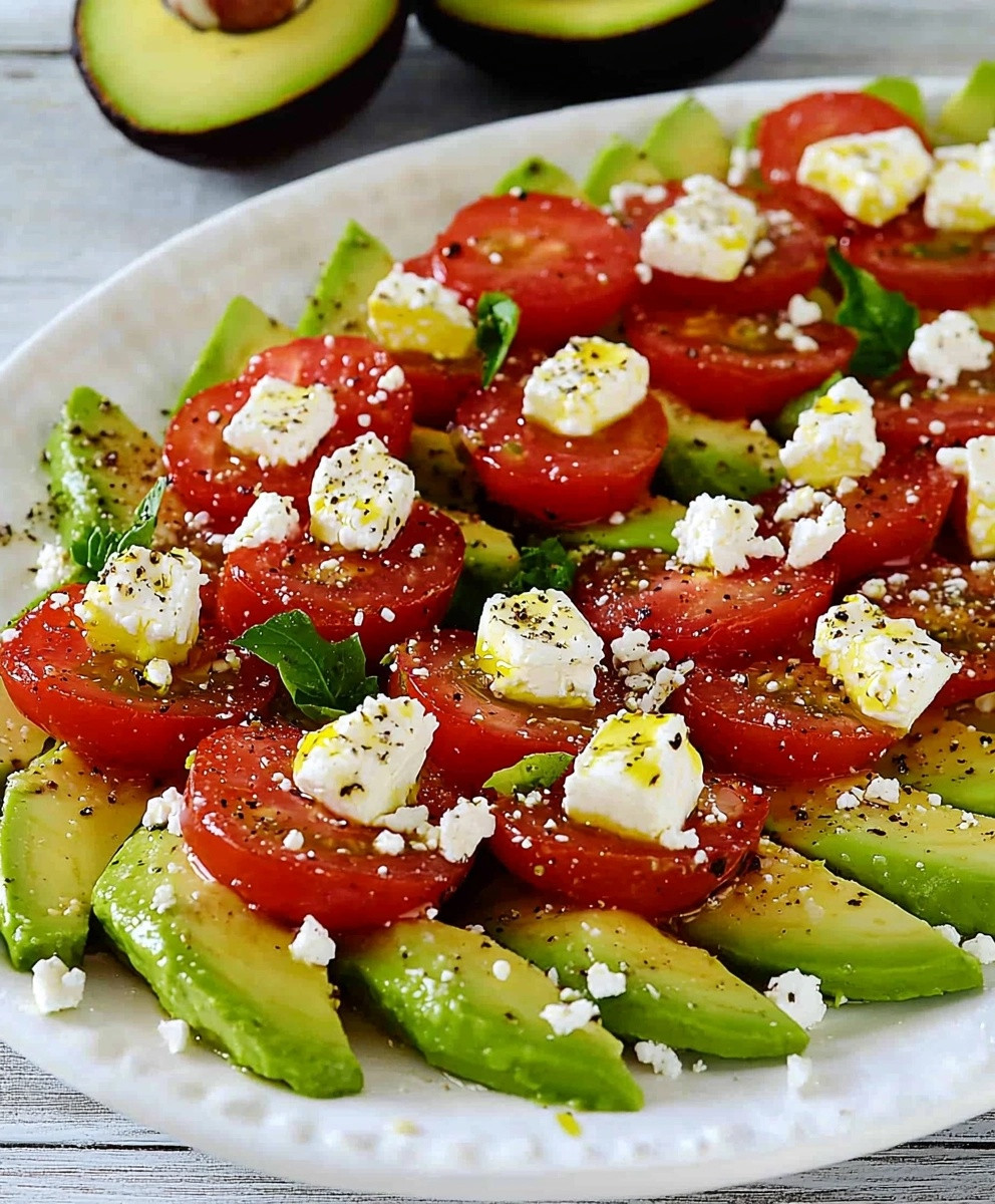 Avocado Salat mit Feta