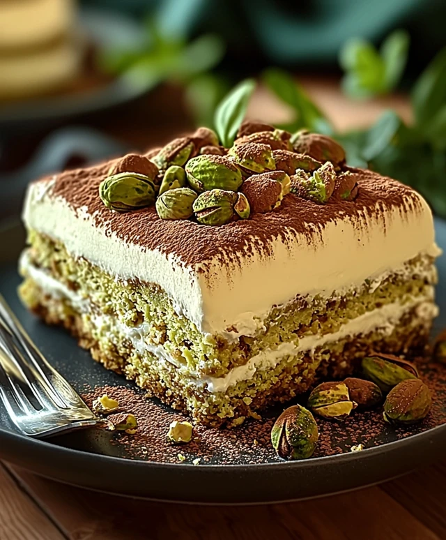 Pistazien Tiramisu genießen