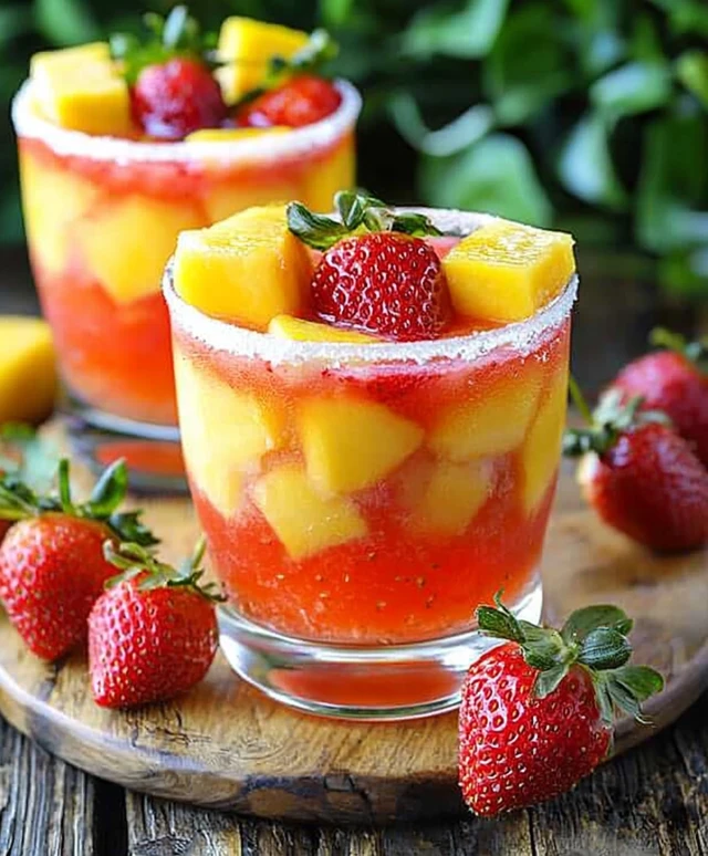 Erdbeer-Mango-Margaritas
