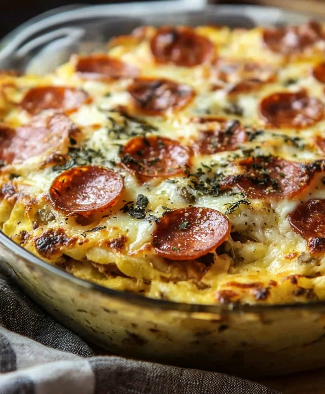 schneller Pizza Auflauf