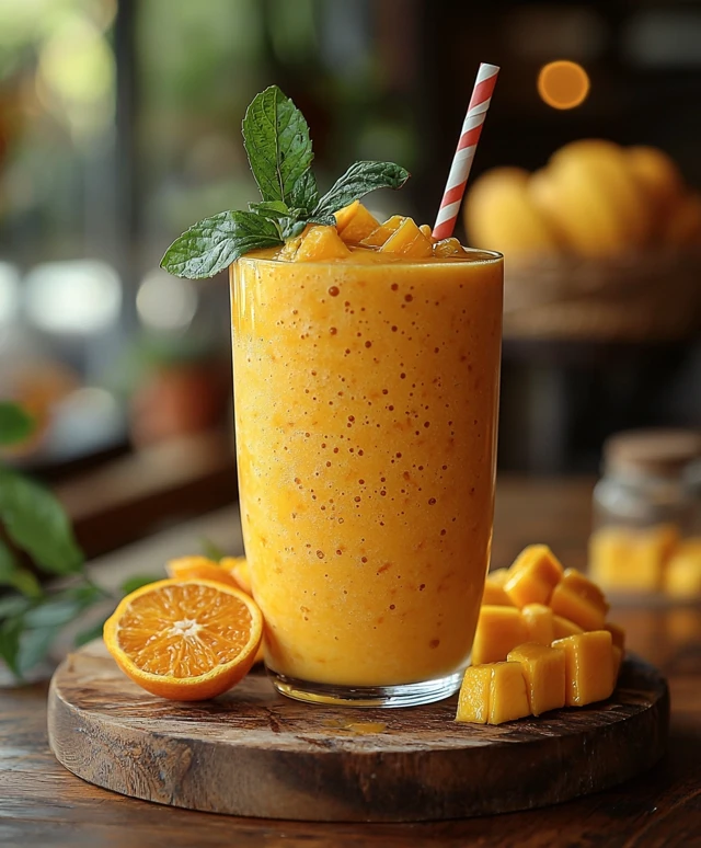 Orangen Mango Smoothie