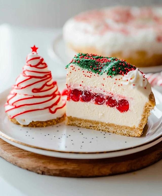 Weihnachtsbaum Käsekuchen