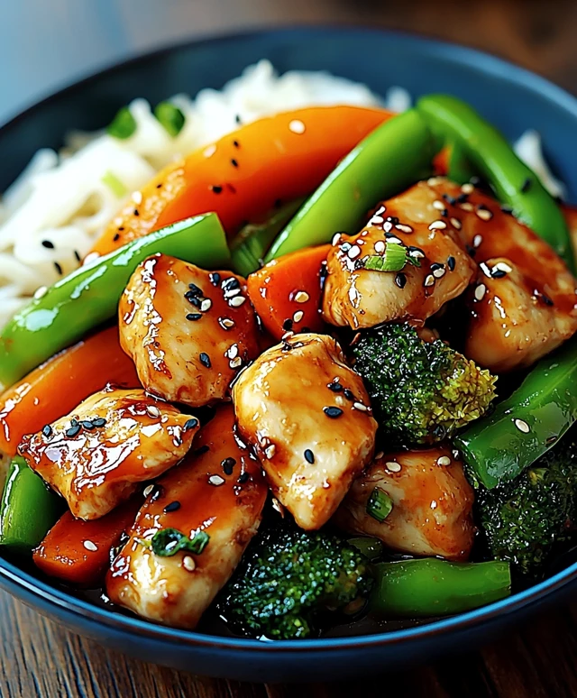 Teriyaki Hähnchen mit Gemüse
