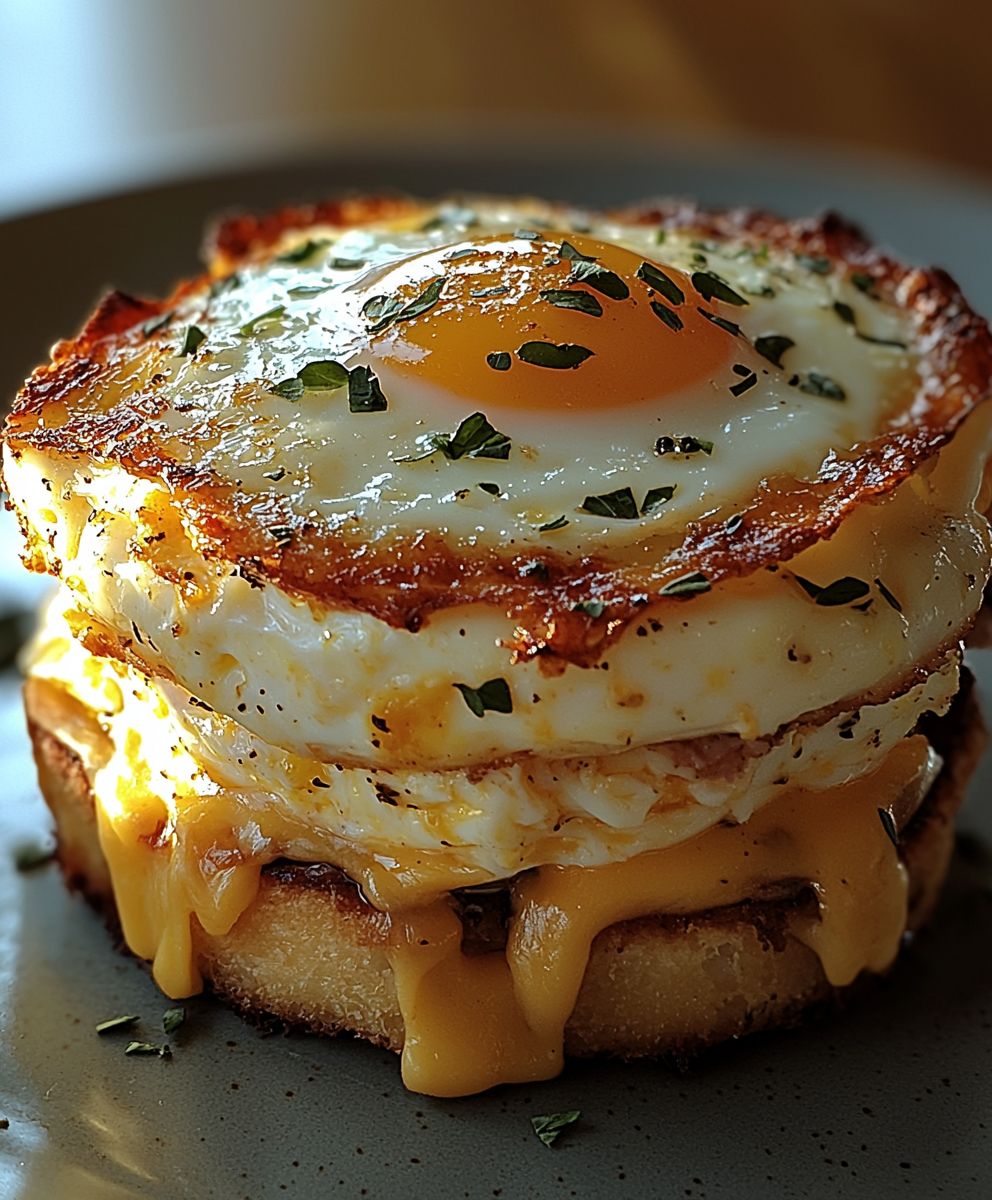 Gebackene Eier Napoleon