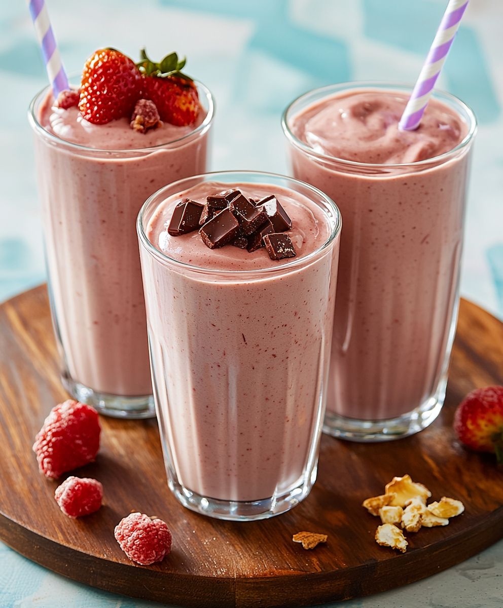Erdbeer Nutella Smoothie