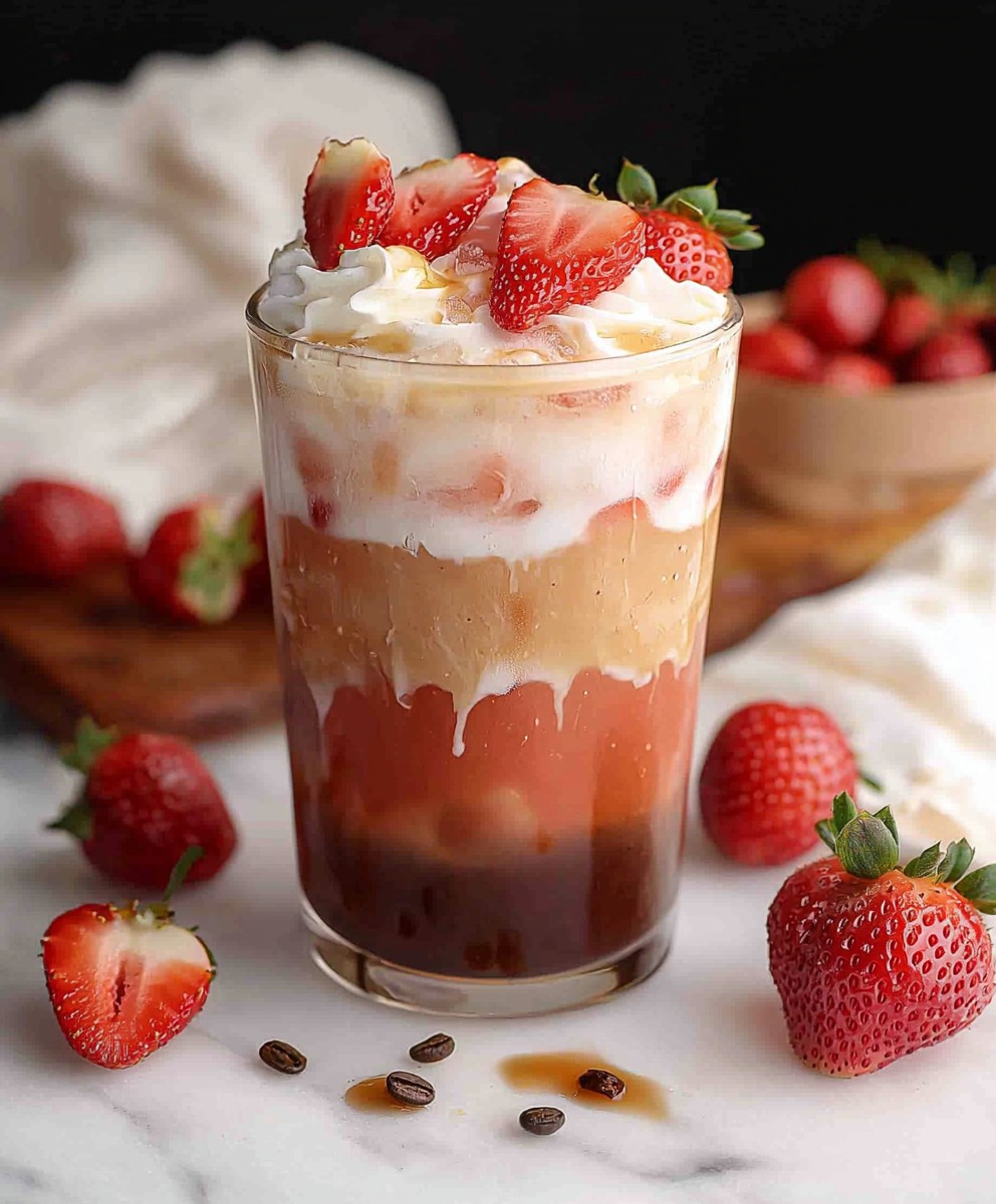 Erdbeer Latte selber machen