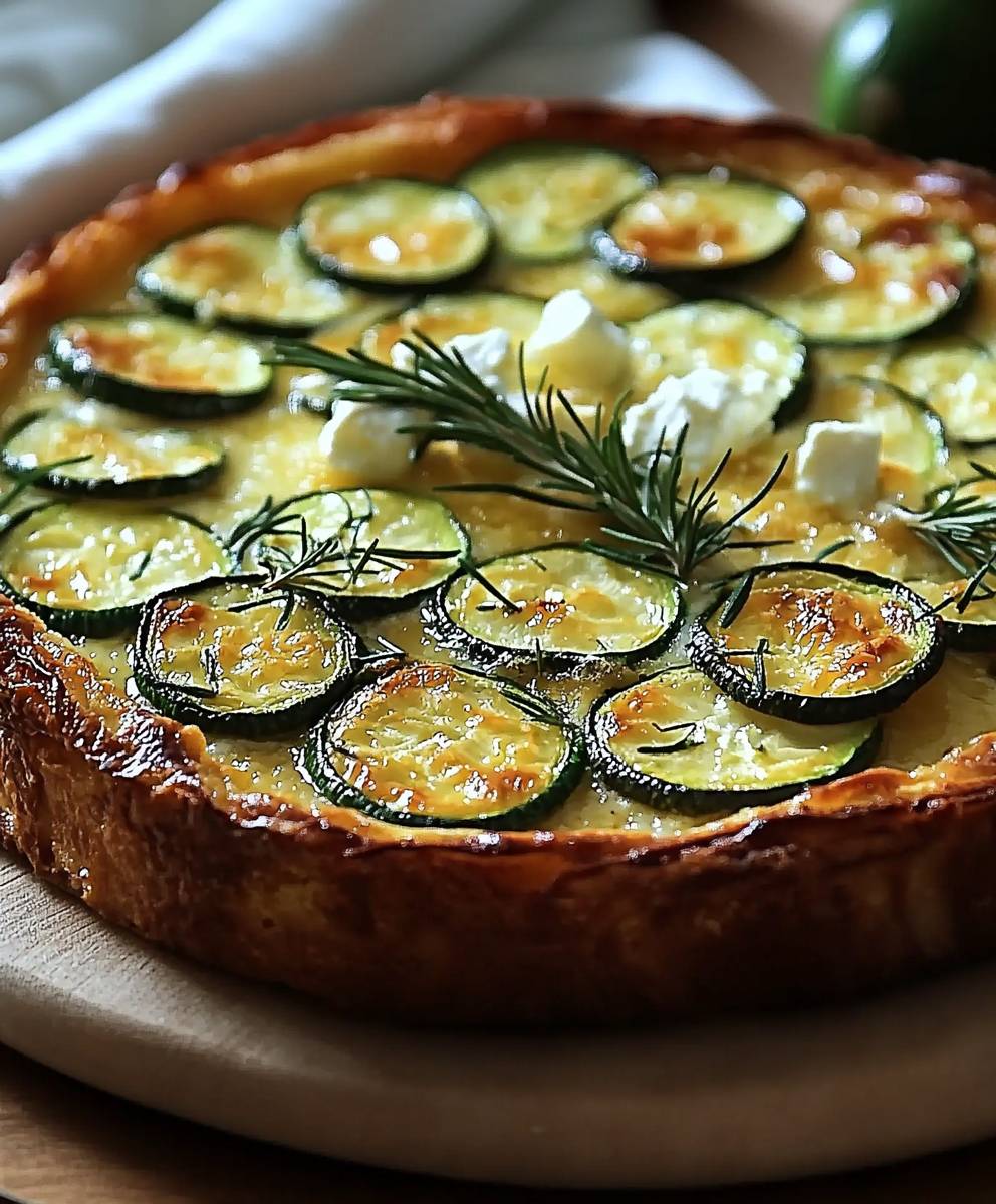 Zucchini Feta Clafoutis