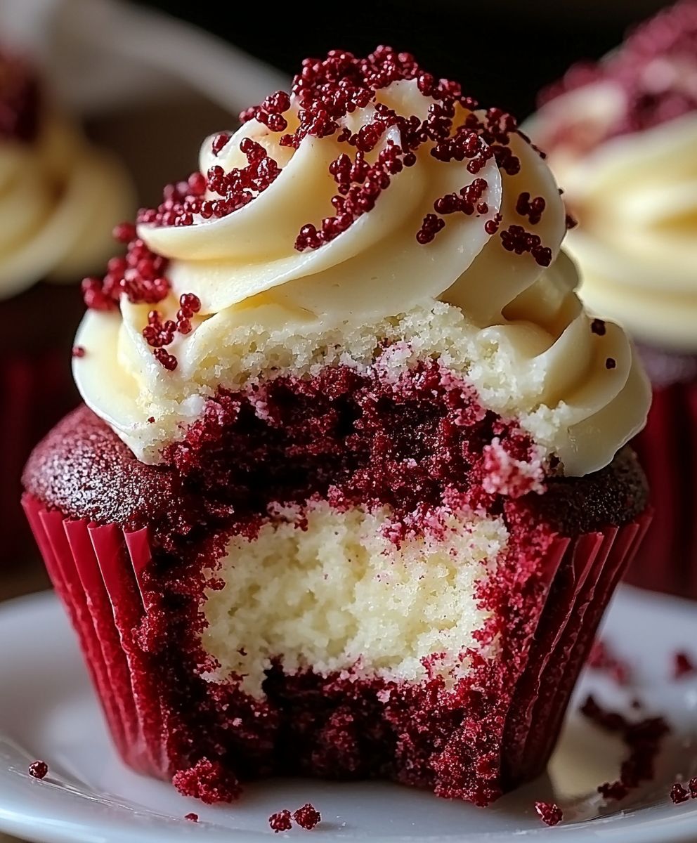 Red Velvet Käsekuchen Cupcakes
