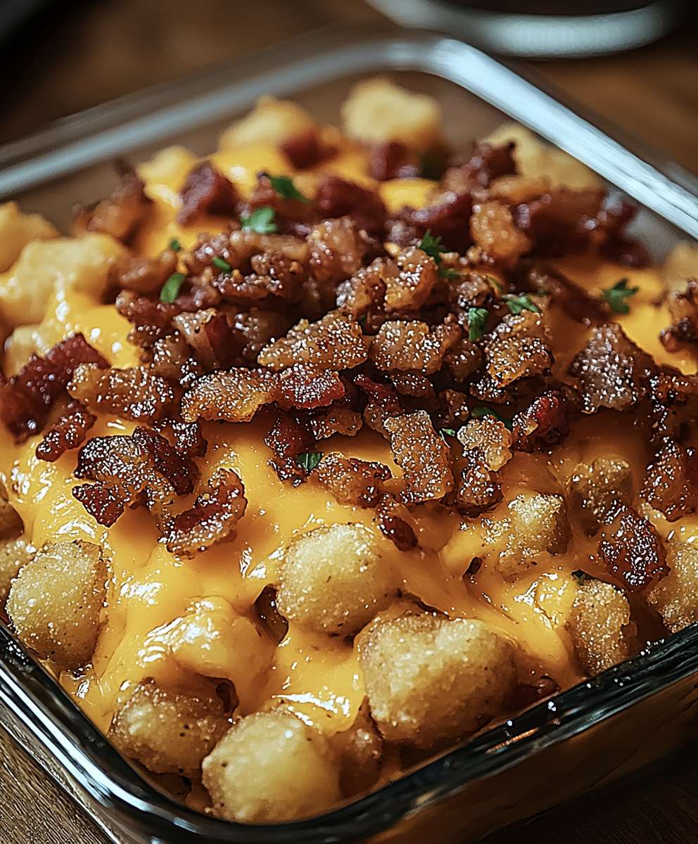 Käse Bacon Tater Tot Auflauf