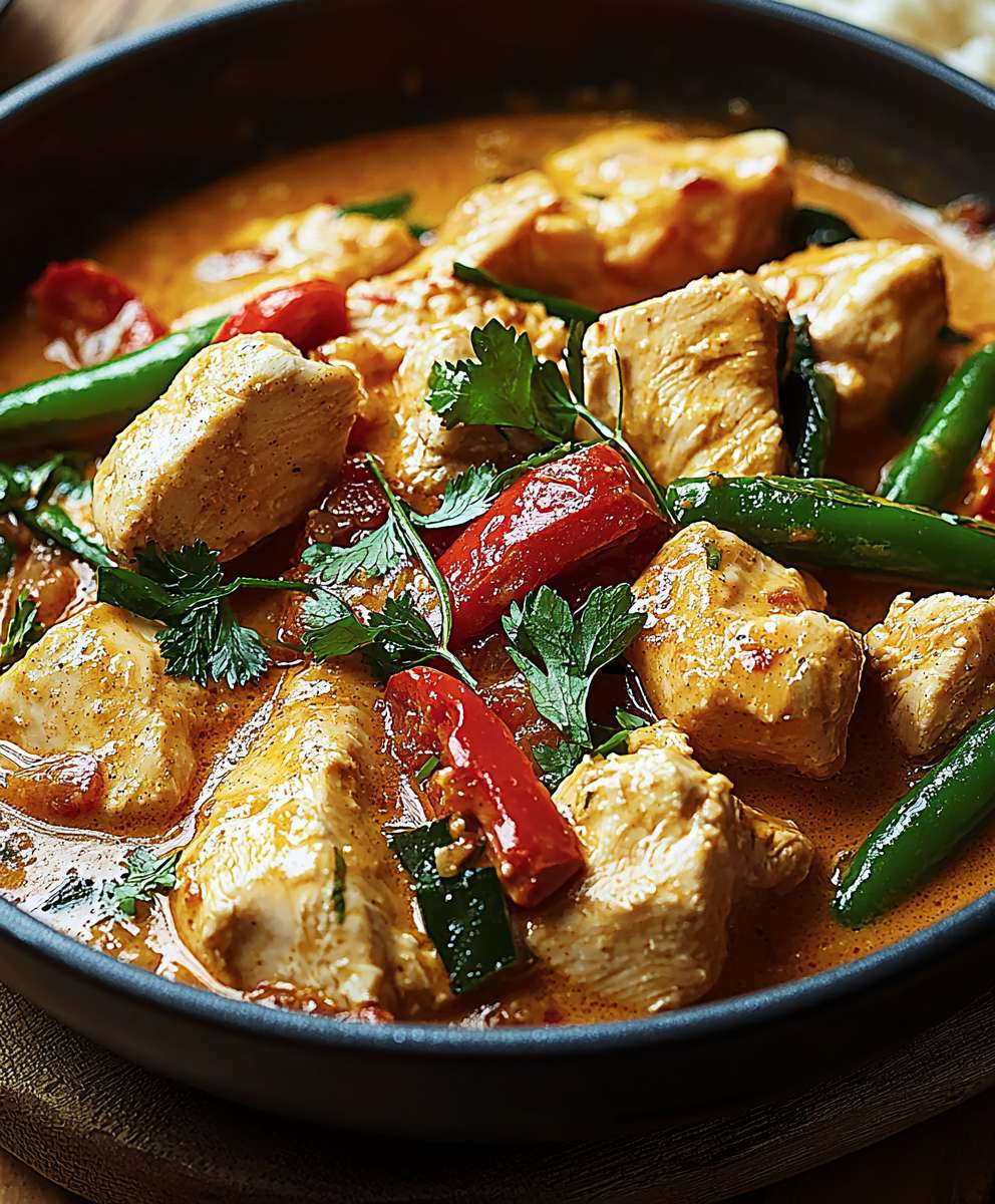 Kokosmilch Hähnchen Pfanne