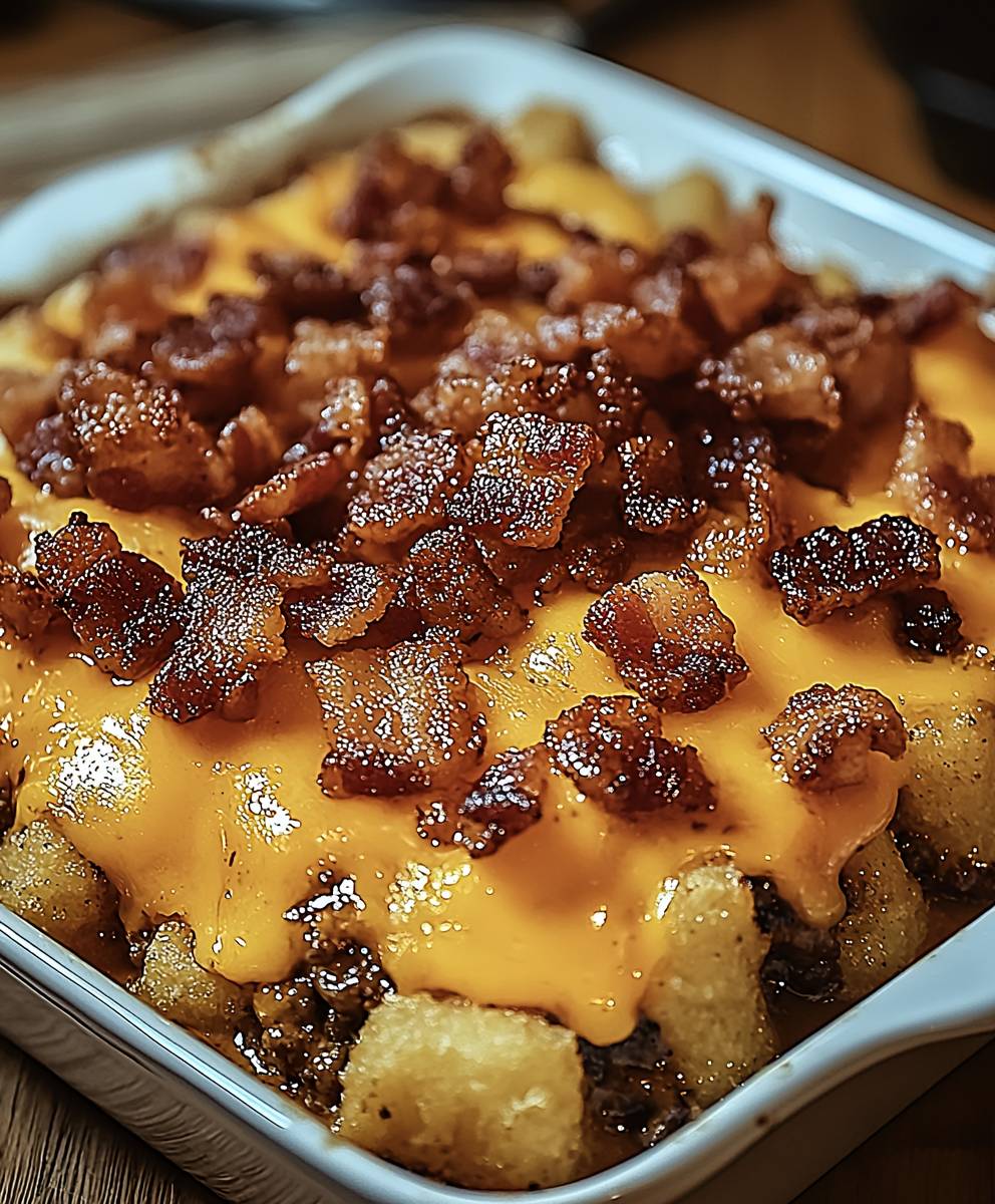 Käse Bacon Tater Tot Auflauf
