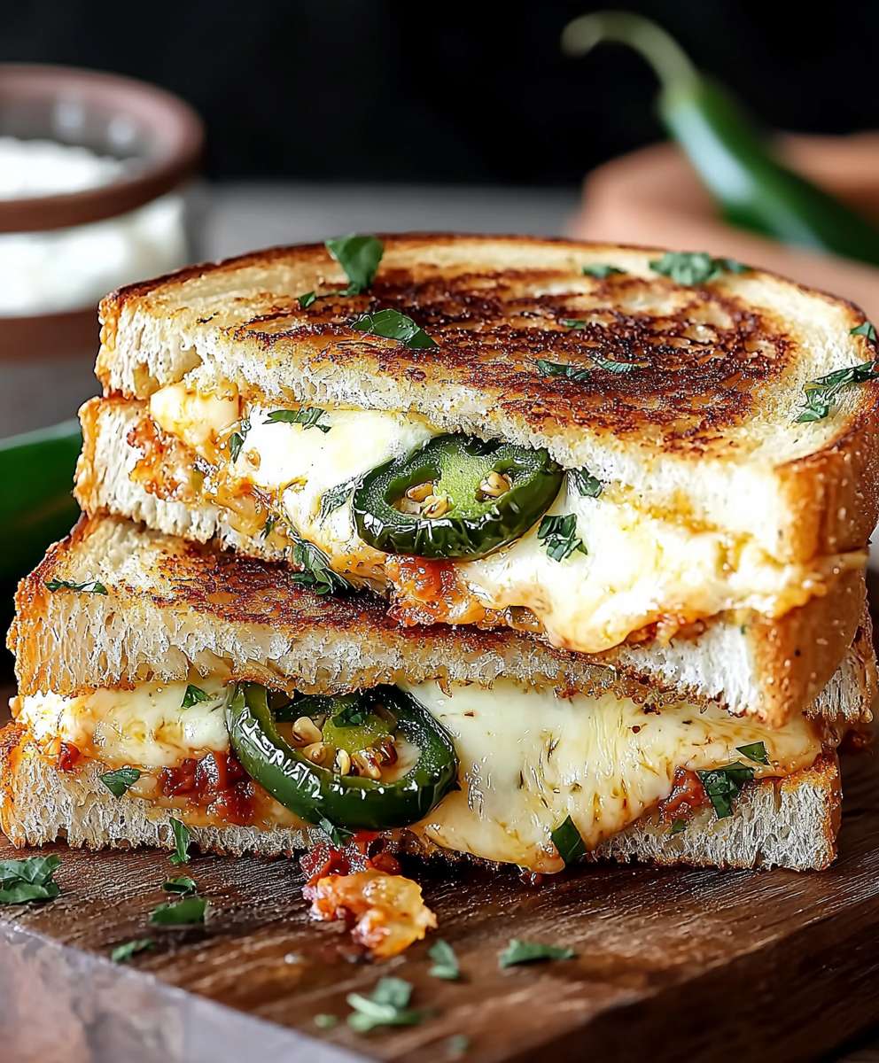 Gerösteter Jalapeno Popper Grillkäse