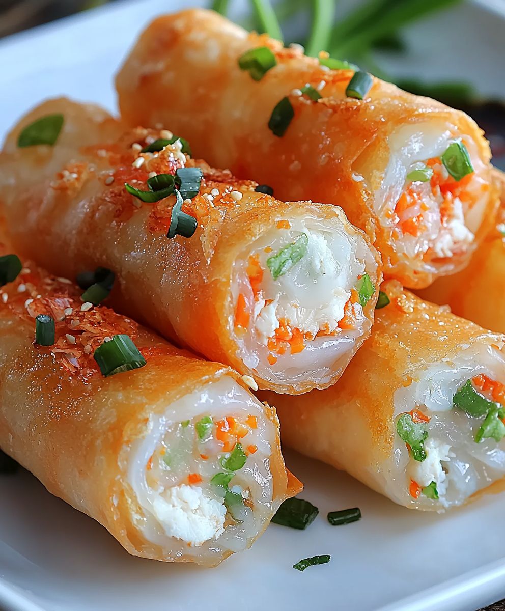 Krabben Rangoon Frühlingsrollen