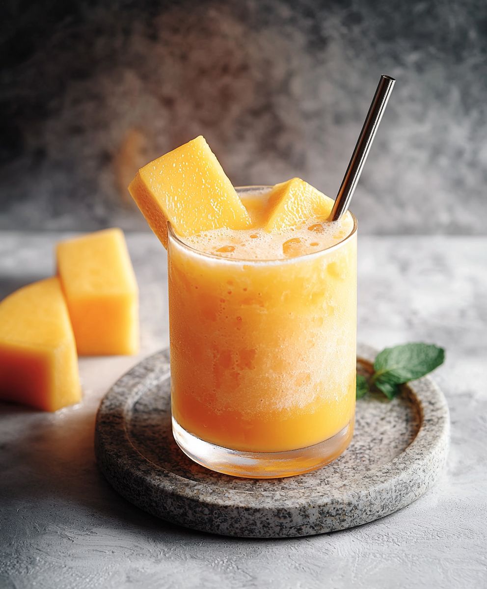 Mango Melone Soju Cocktail