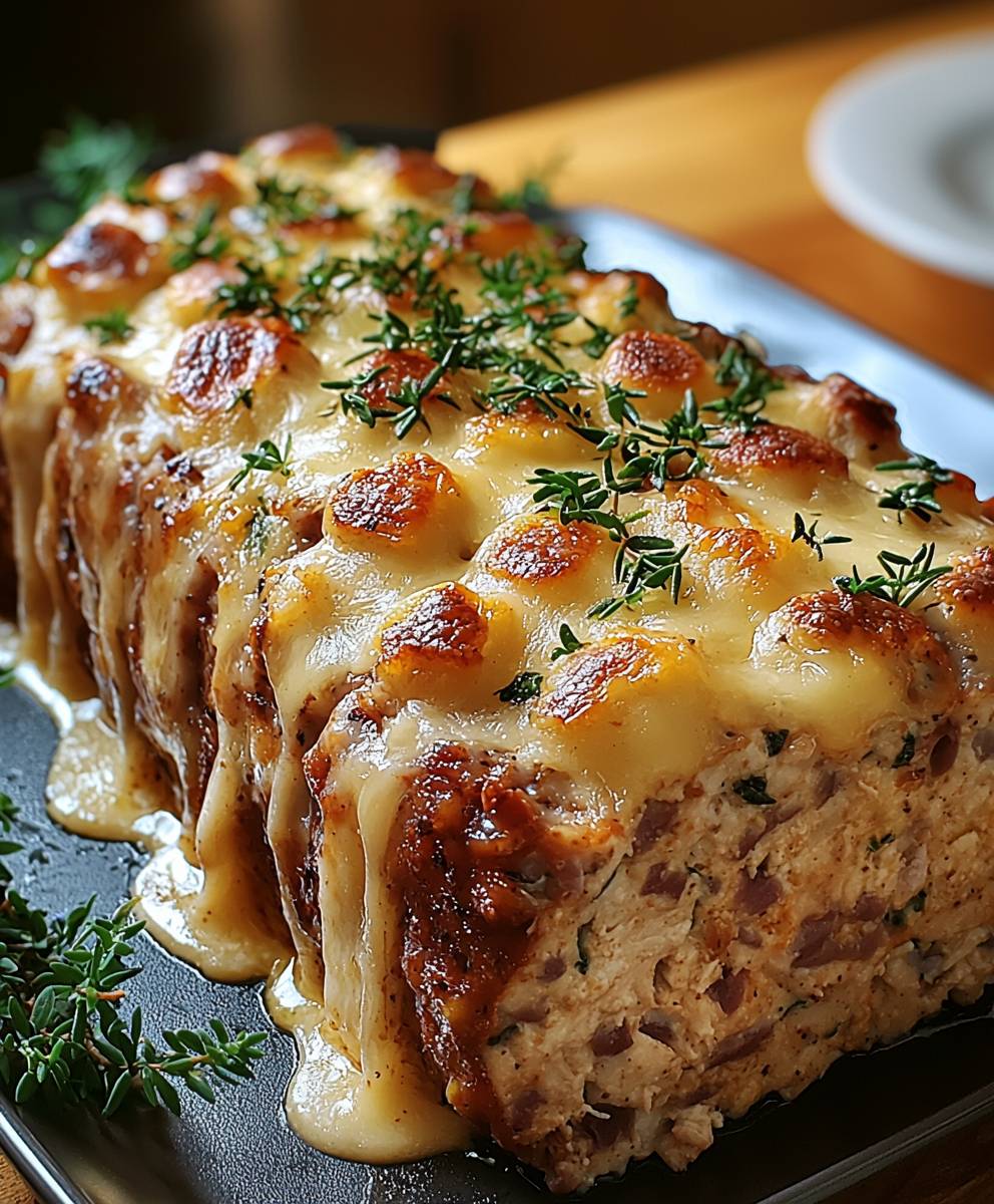 Hähnchen Cordon Bleu Hackbraten