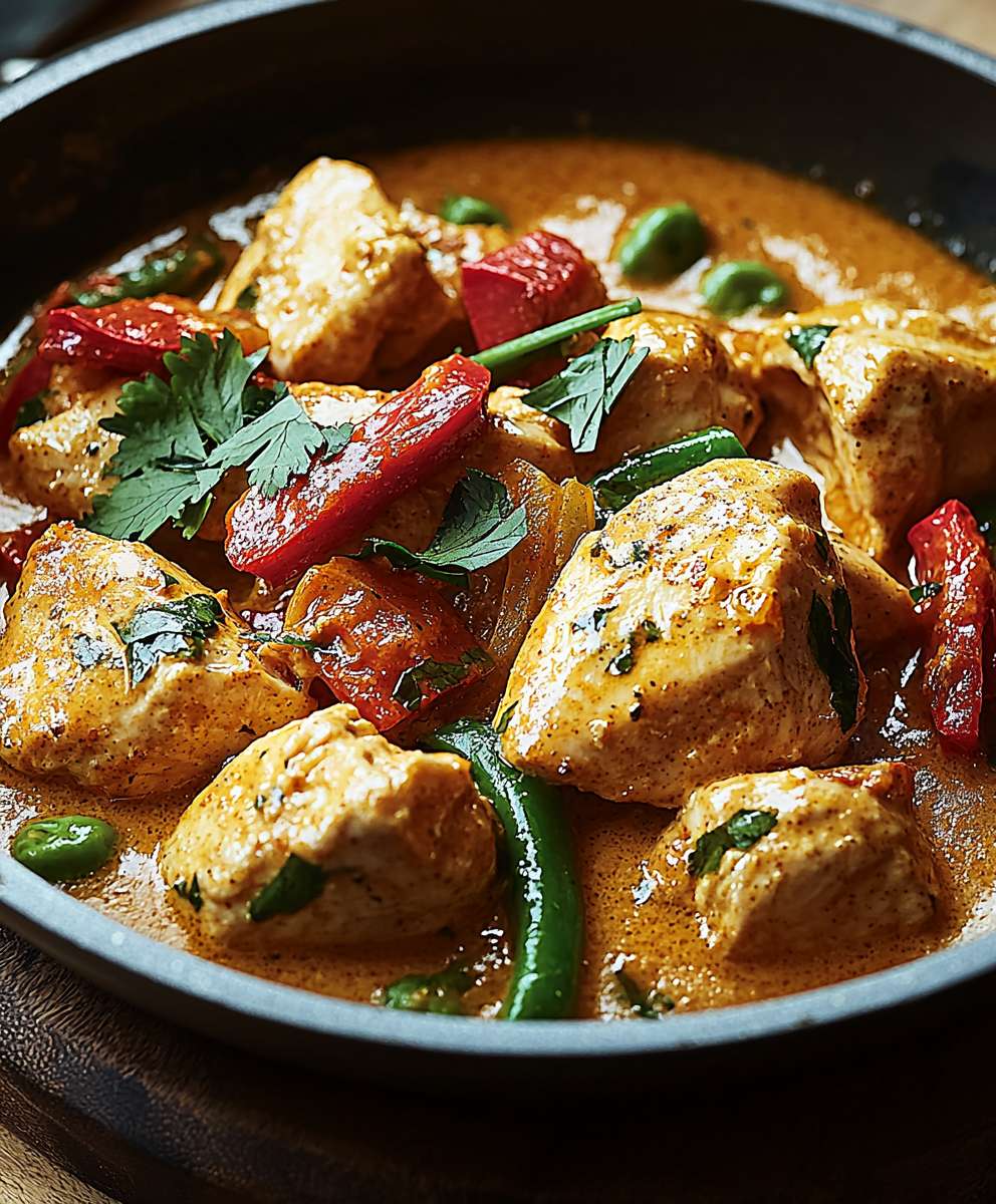 Kokosmilch Hähnchen Pfanne