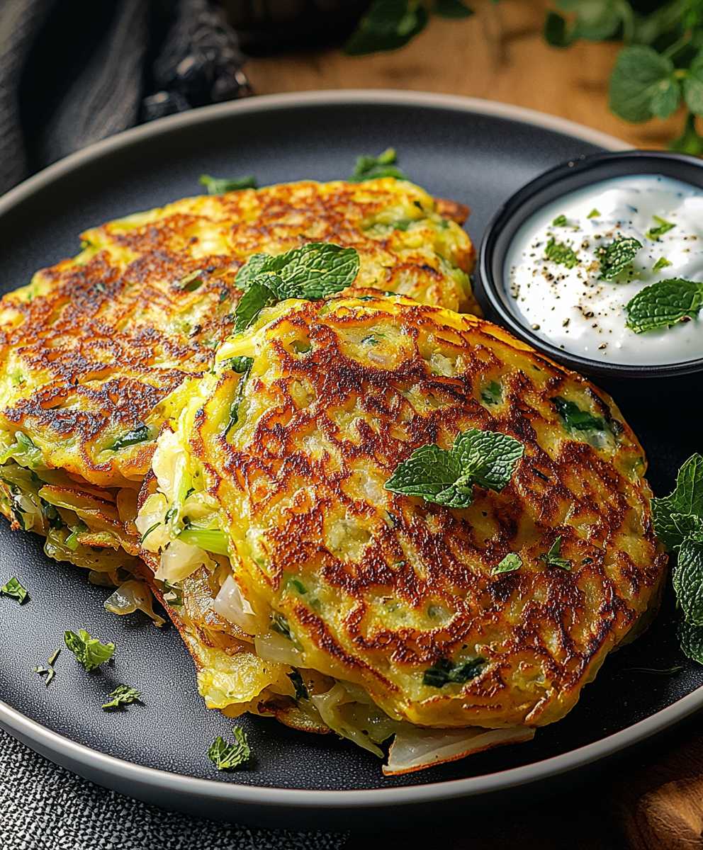 Curry Spitzkohl Pfannkuchen