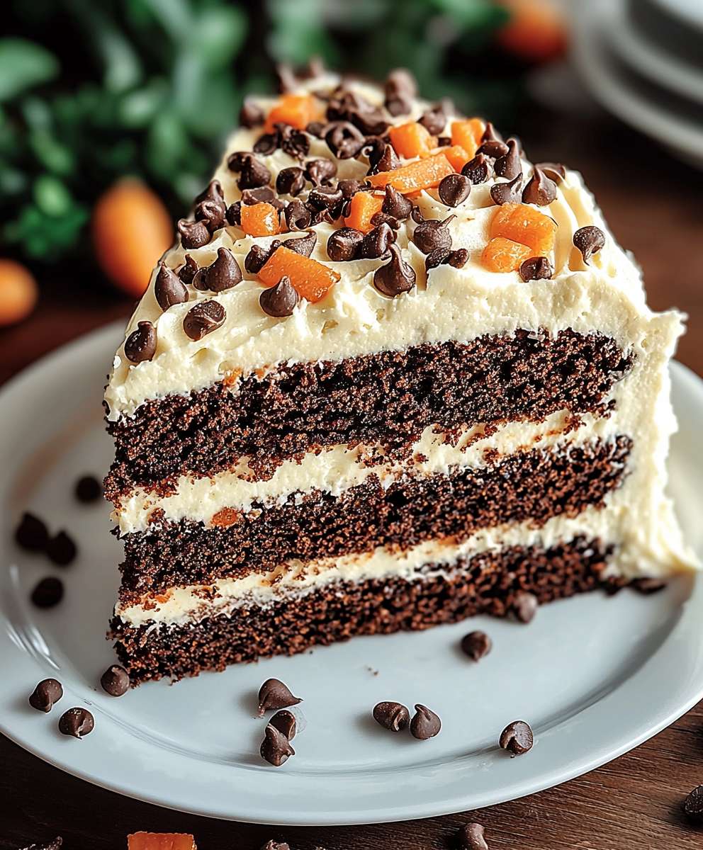 Schoko Karottenkuchen Frischkäse