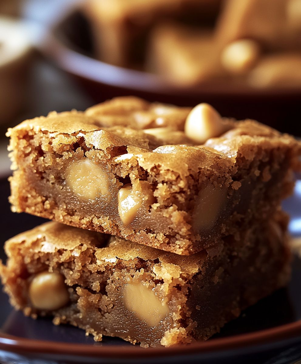 Zähe Butterscotch Blondies