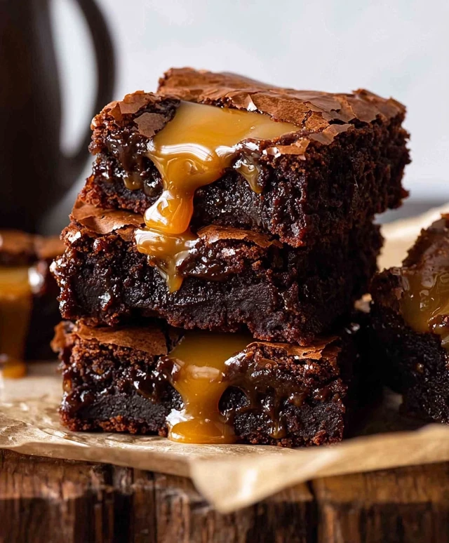 Karamell Brownies
