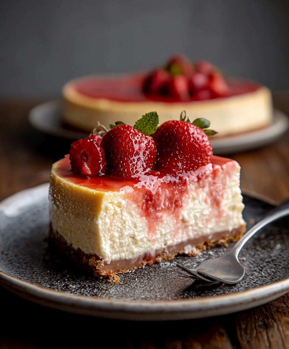 Erdbeer Käsekuchen backen