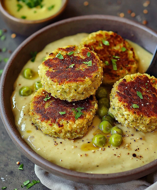 Hirsebratlinge mit Sauce