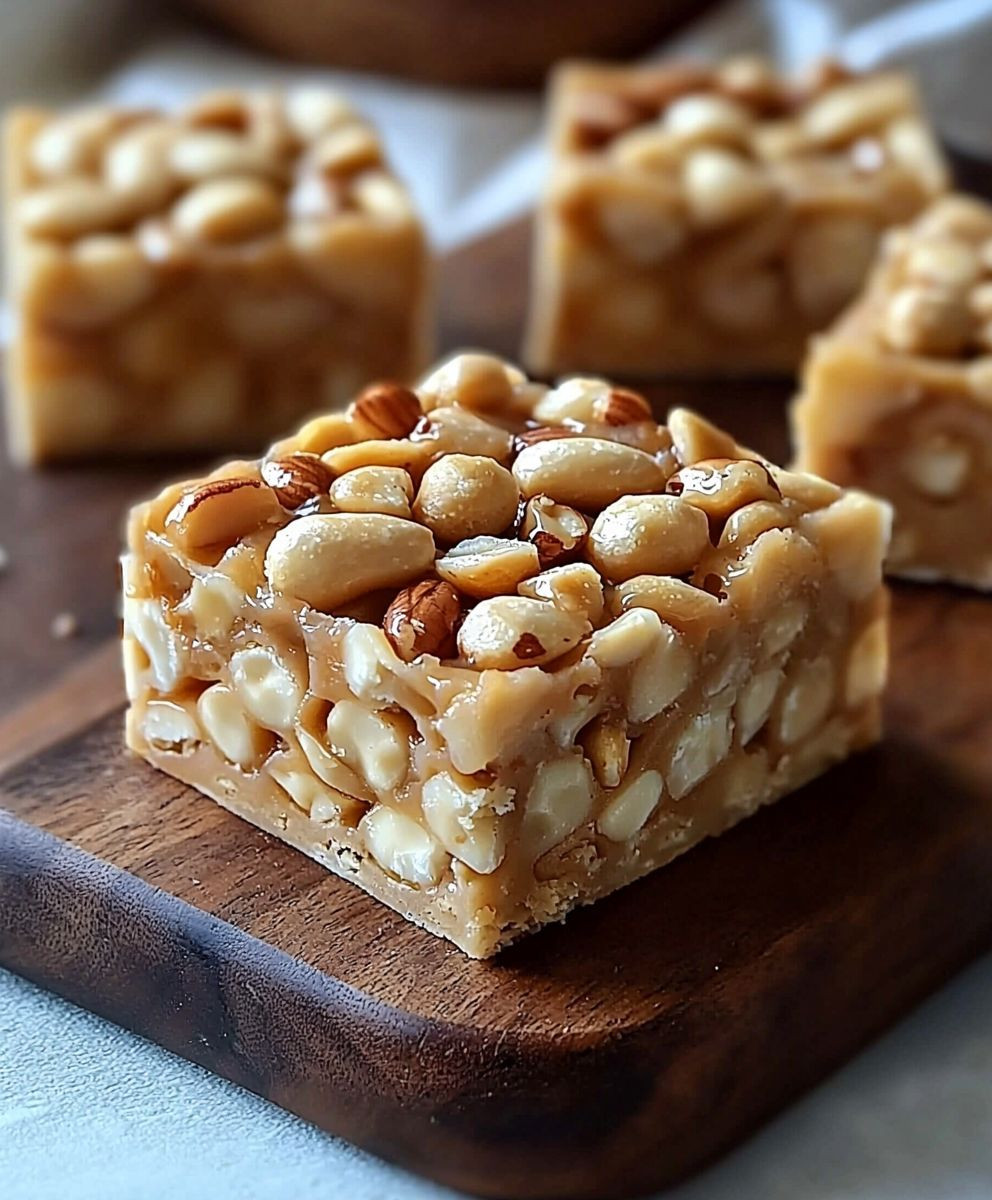 No-Bake Payday Nussquadrate