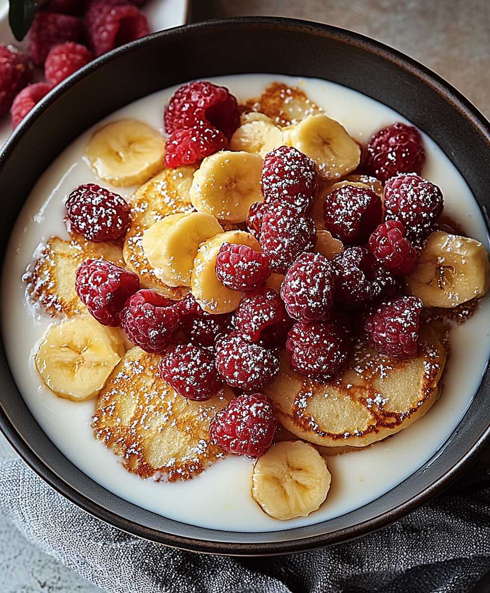 Joghurt Pfannkuchen Müsli
