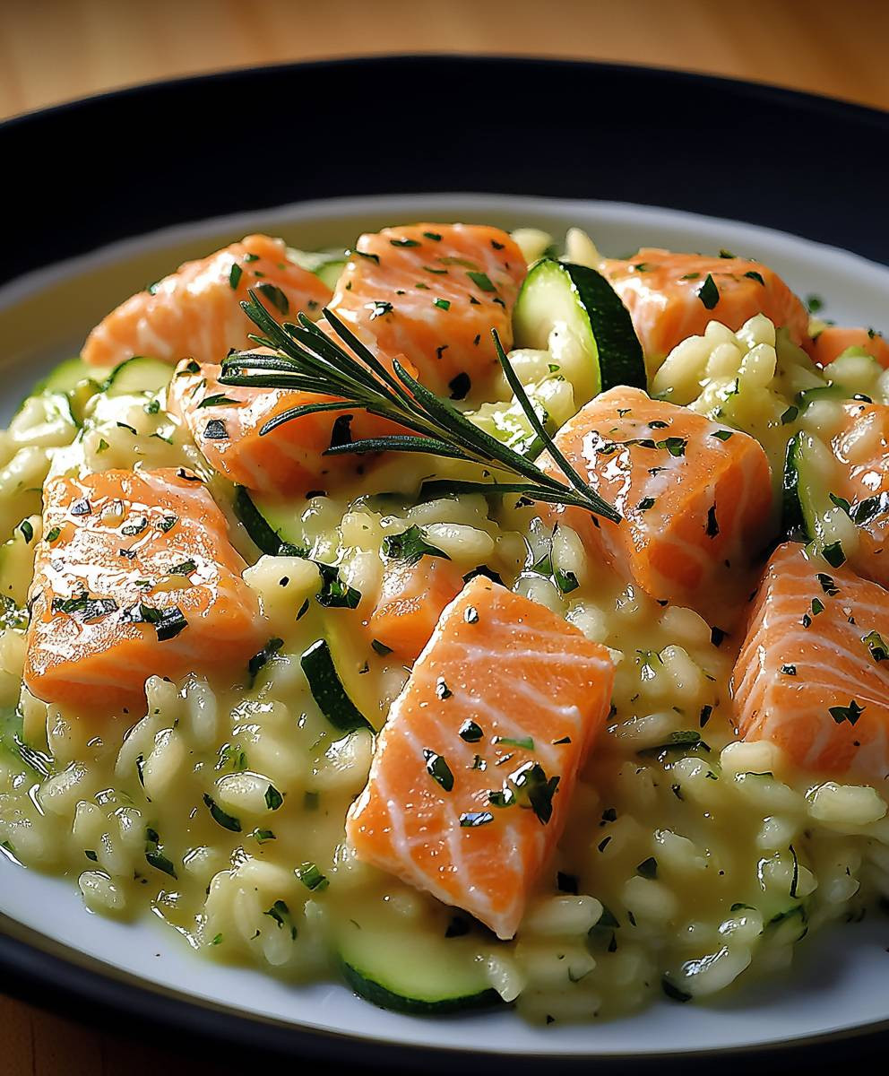 Zucchini Lachs Risotto