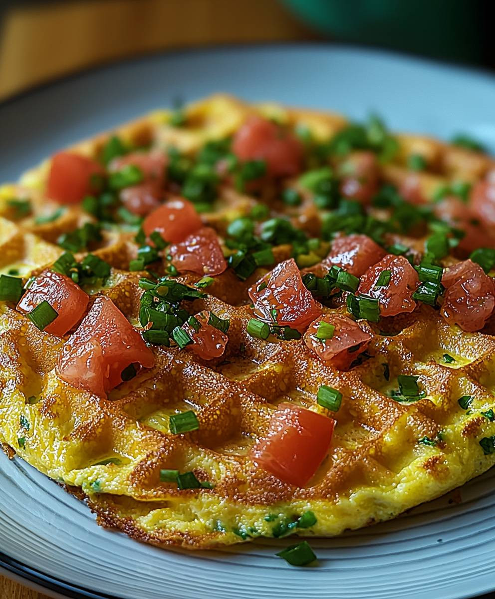 Waffeleisen Omelett
