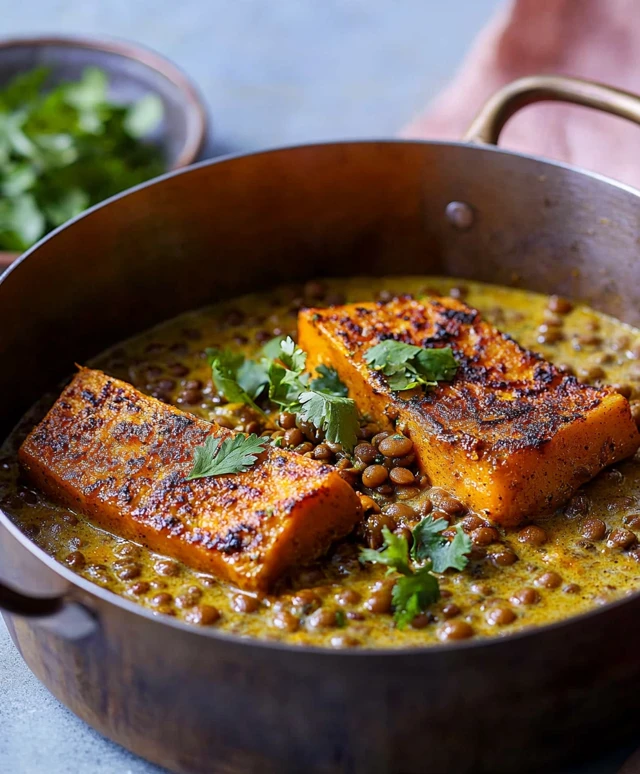 Kürbisbraten mit Kokos-Curry