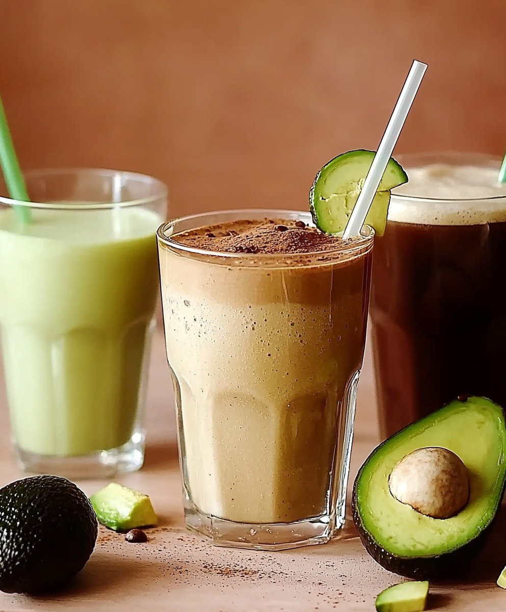 Kaffee Avocado Milchshake