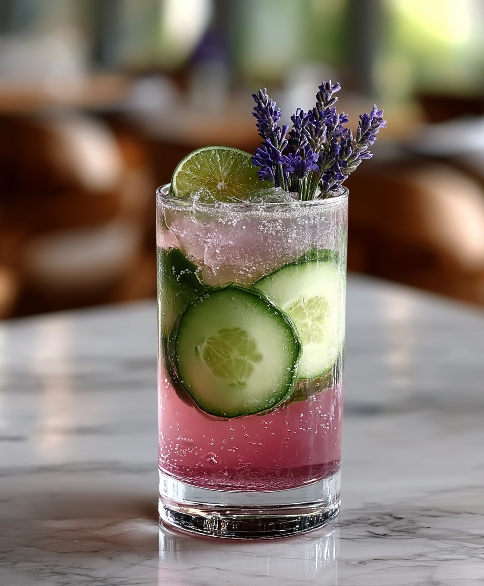 Gurken Lavendel Mocktail