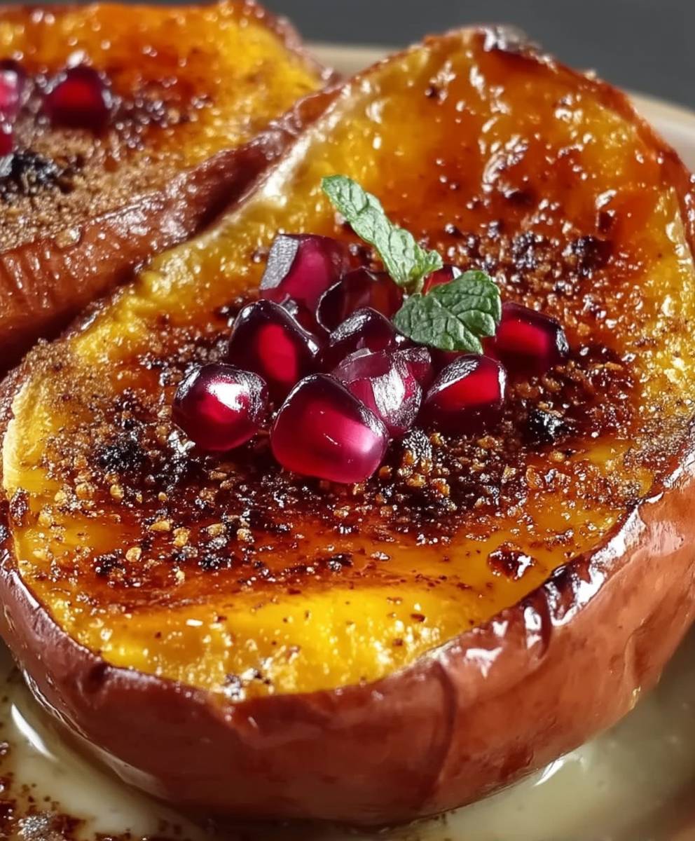 Süßkartoffel Creme Brulee Japanisch