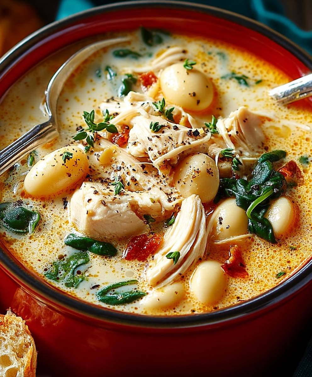 Hühnercremesuppe einfach zubereiten