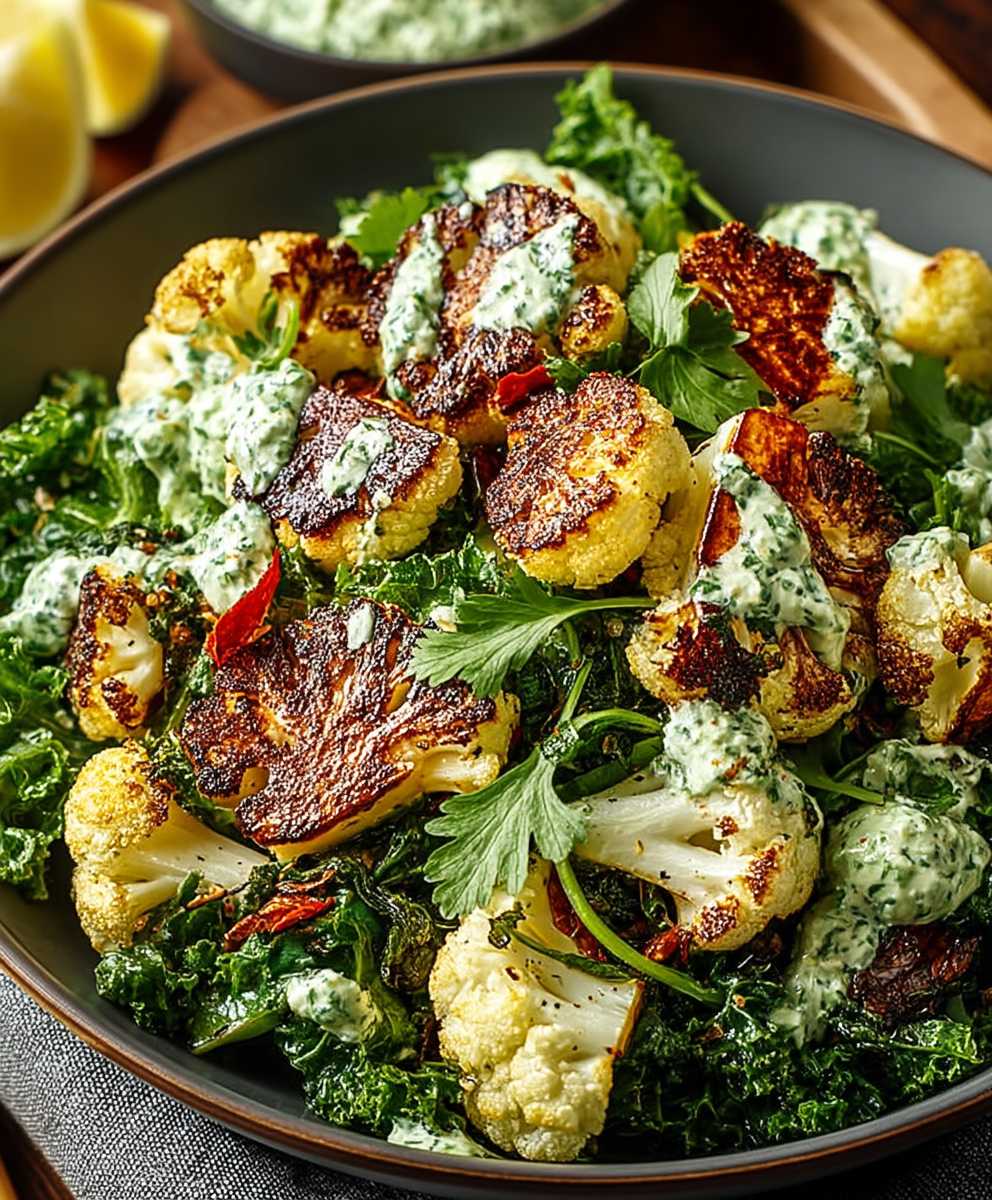 Gebratener Blumenkohl Salat