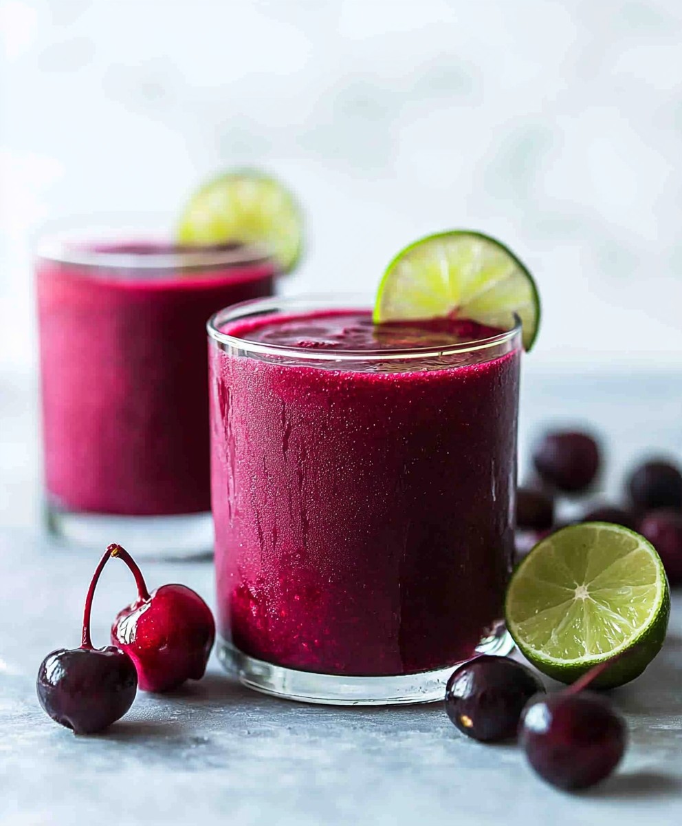 Rote Bete Smoothie Kirsche Limette
