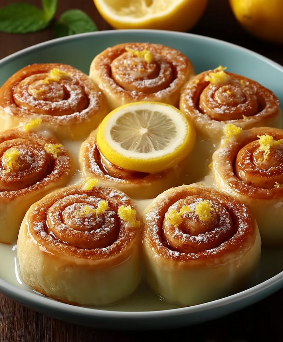 Zitronenröllchen backen