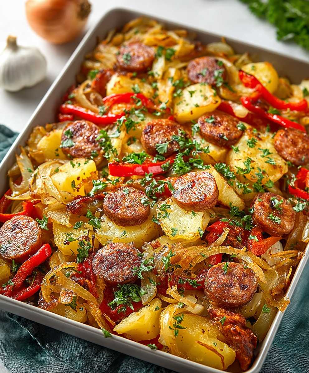 Kartoffel Paprika Wurst Auflauf