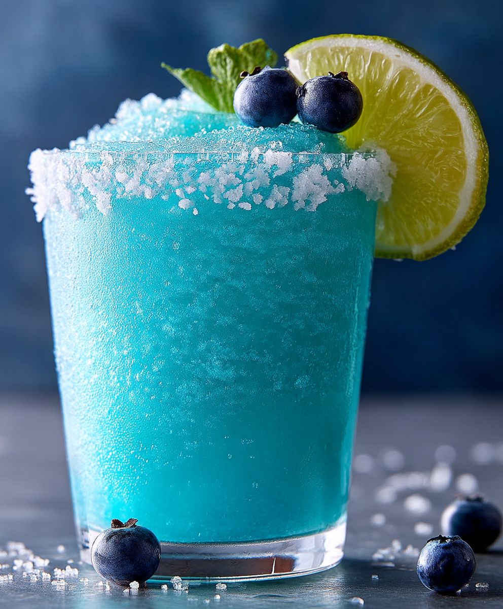 Blaue Moscato Margaritas