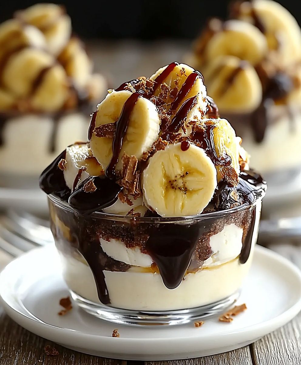 Bananensplit Dessert einfach