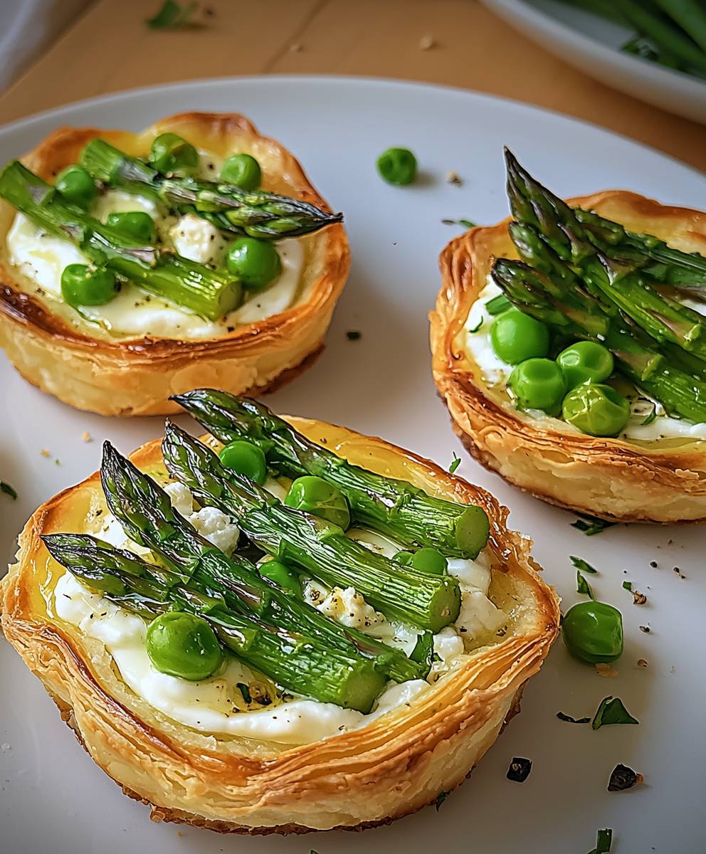 Spargel Ziegenkäse Törtchen