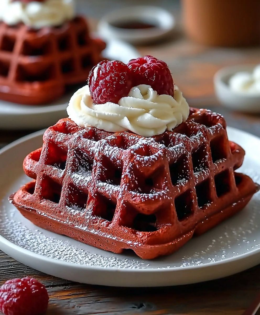 Red Velvet Waffeln