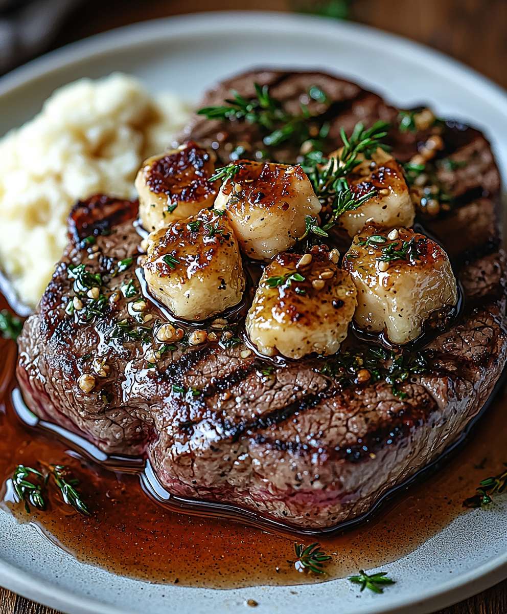 Steak braune Butter