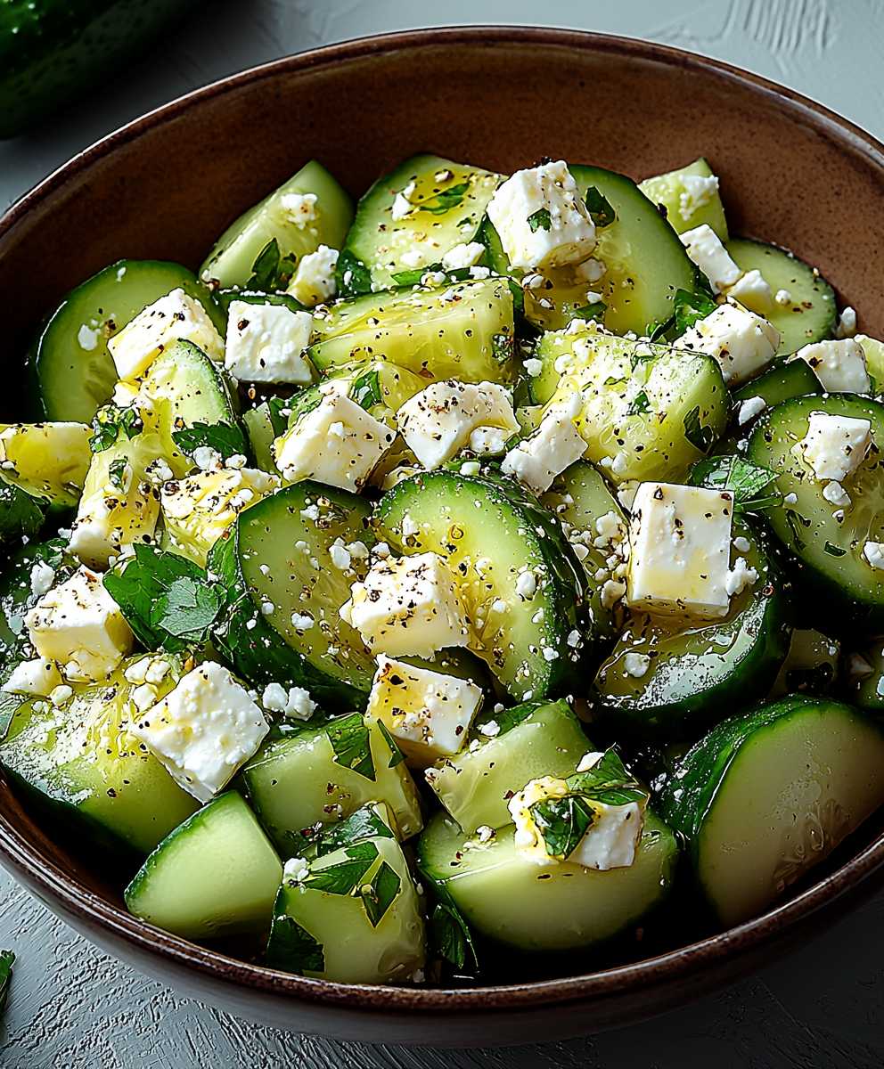 Gurken Avocado Salat Feta