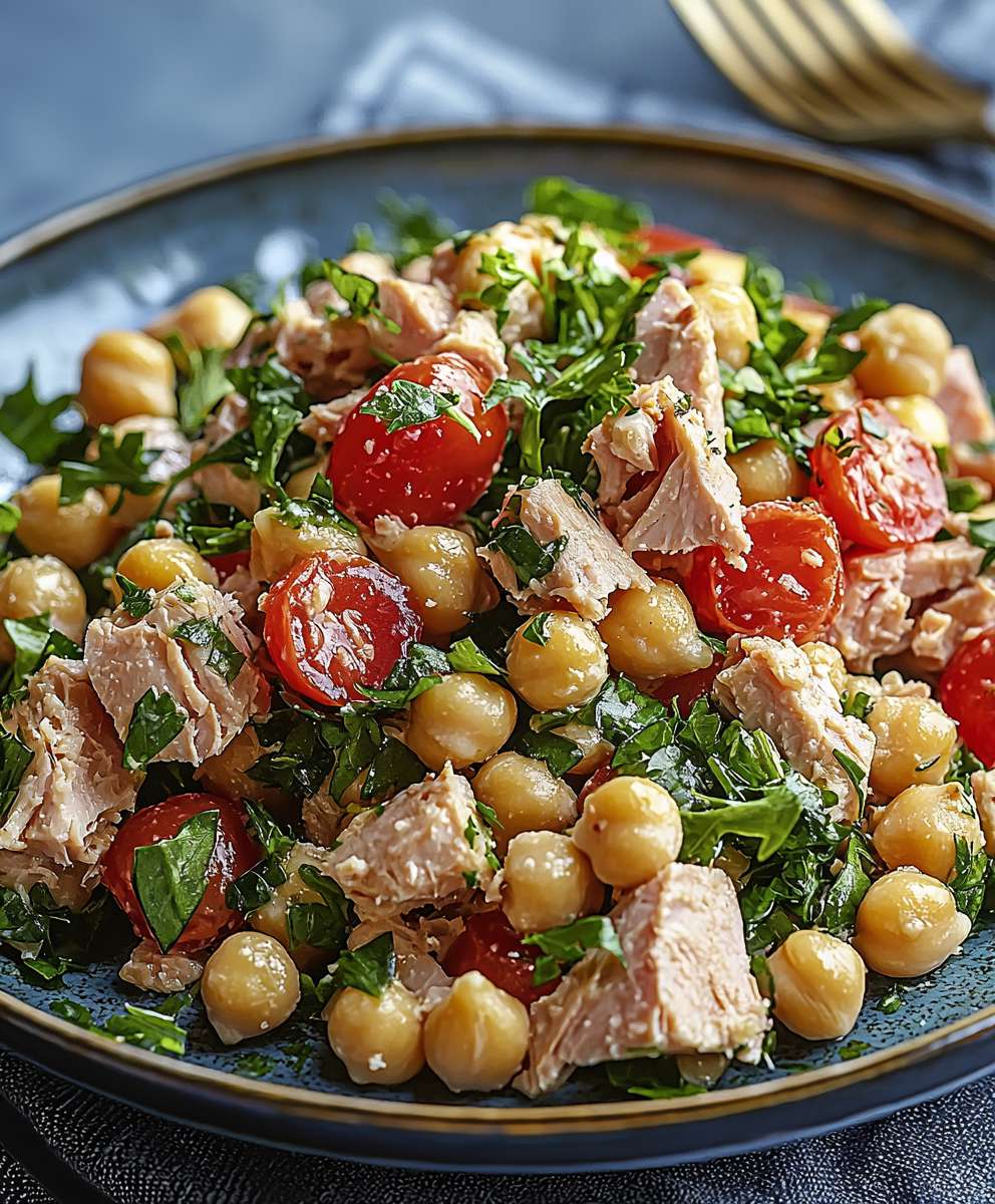 Kichererbsen Thunfisch Salat