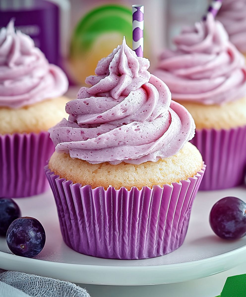 Traubenlimonade Cupcakes