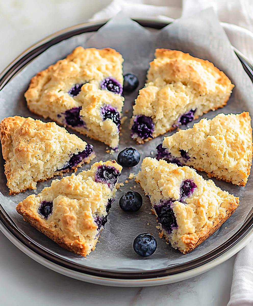 Blaubeer Scones mit Buttermilch