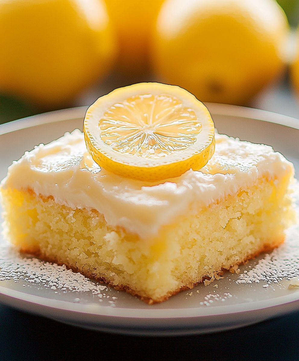 Zitronen Blechkuchen backen