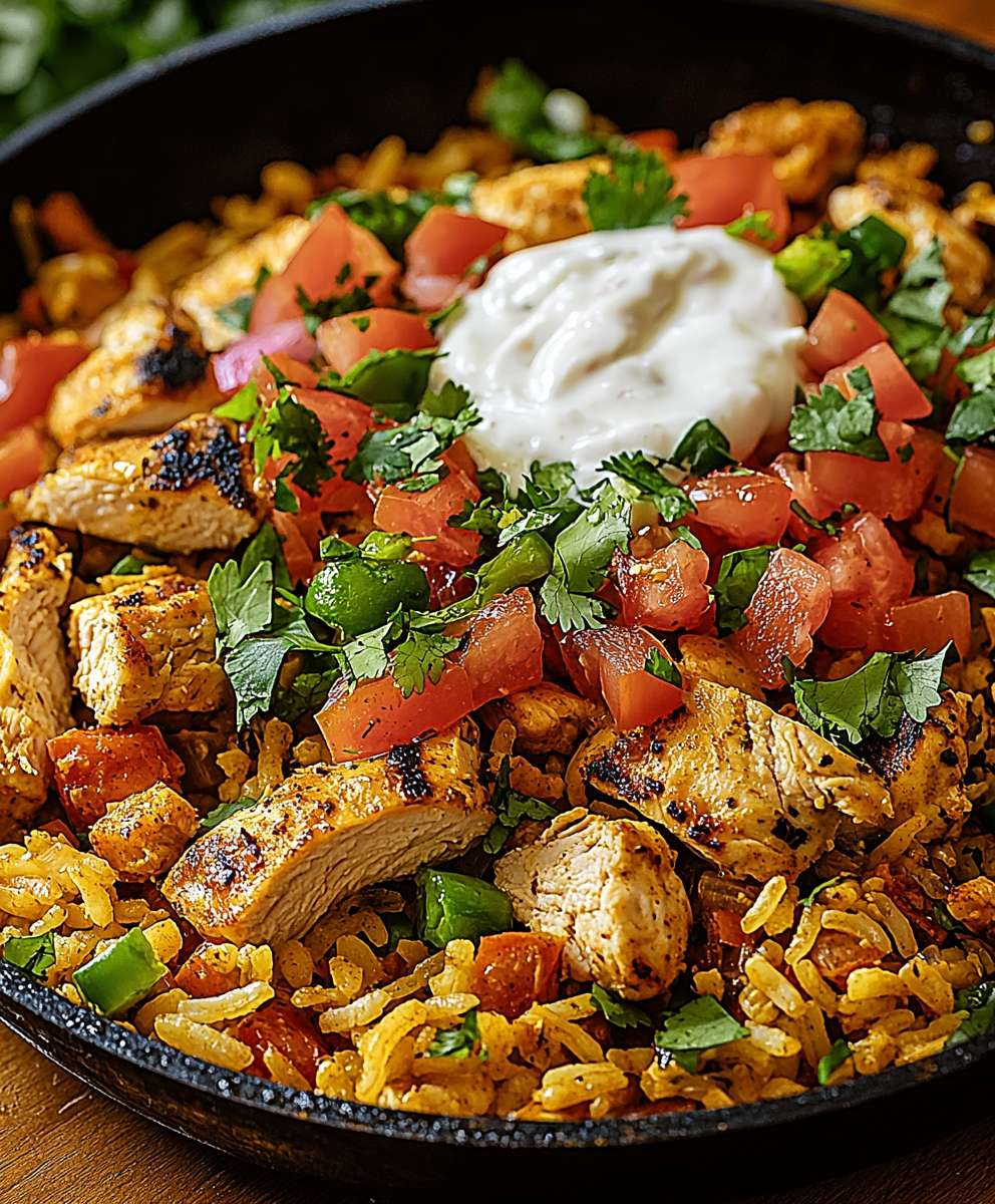 Taco Pfanne Huhn Reis